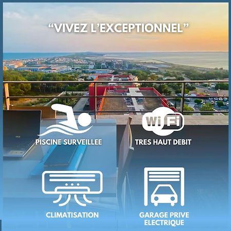 Luxueux T3 Piscine Et Vue Somptueuse Apartment Sete Luaran gambar