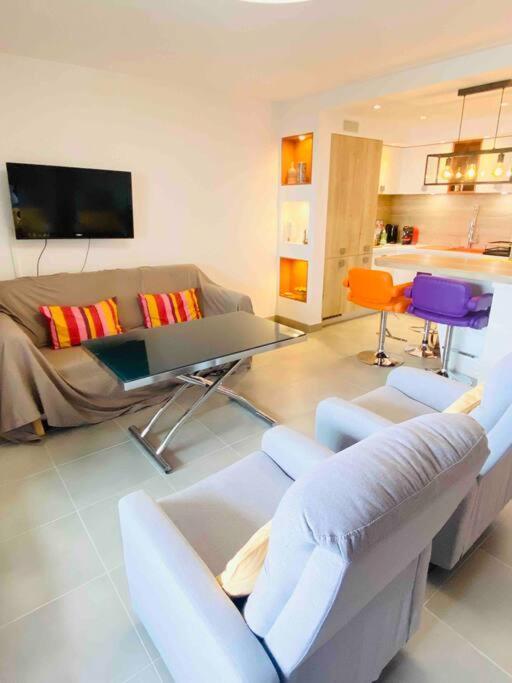 Luxueux T3 Piscine Et Vue Somptueuse Apartment Sete Luaran gambar